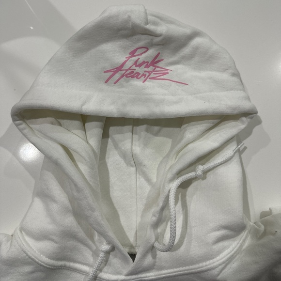 Sofaygo ‘Pink Heartz’ white hoodie size small - Picture 3 of 5